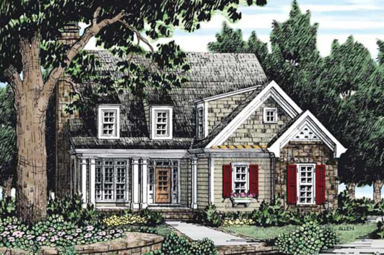 Traditional Plan: 1,589 Square Feet, 3 Bedrooms, 2.5 Bathrooms - 8594-00362