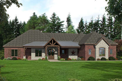 Country House Plan #940-00173 Elevation Photo