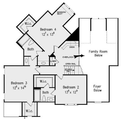 Second Floor for House Plan #8594-00400