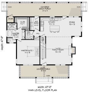 Mountain Plan: 2,106 Square Feet, 3 Bedrooms, 2.5 Bathrooms - 940-00731