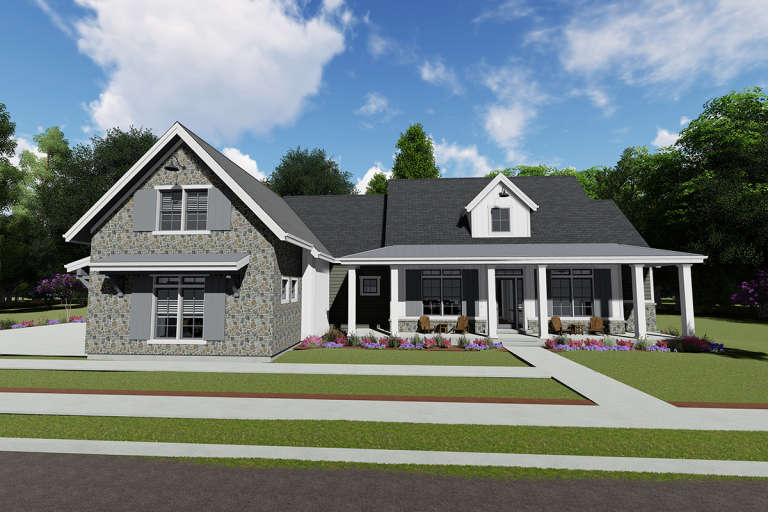 House Plan House Plan #23837 Front Elevation 