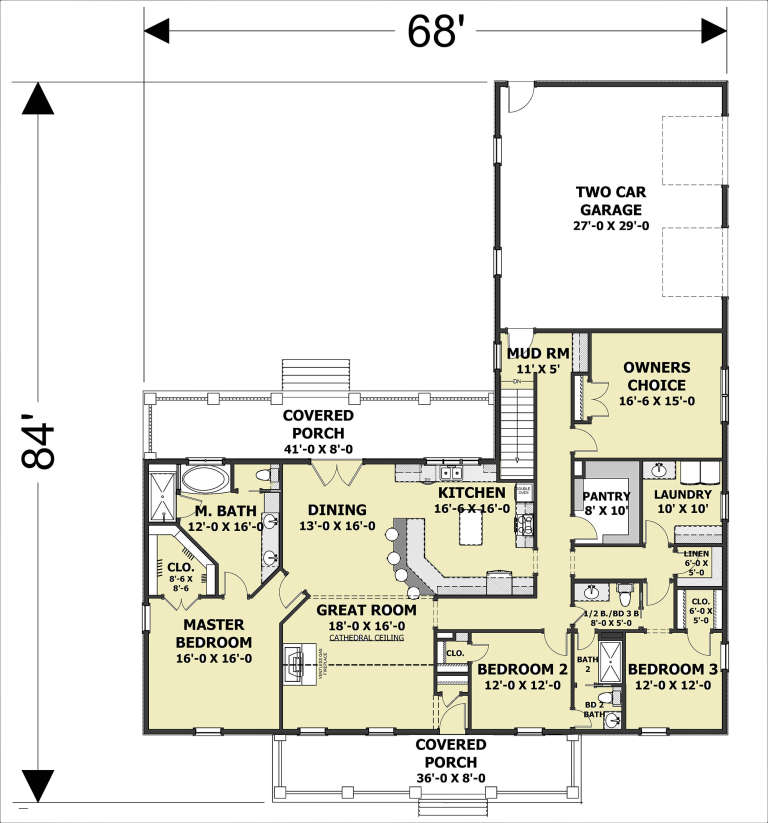 Modern Farmhouse Plan: 2,525 Square Feet, 3-4 Bedrooms, 2.5 Bathrooms ...