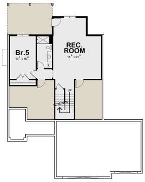 Craftsman Plan: 3,482 Square Feet, 5 Bedrooms, 4.5 Bathrooms - 098-00417