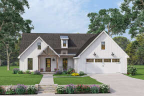 Modern Farmhouse Plan: 1,814 Square Feet, 3 Bedrooms, 2.5 Bathrooms 