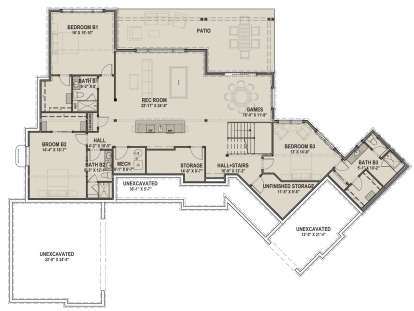 Basement for House Plan #425-00028