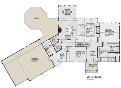 Main Floor for House Plan #1637-00148