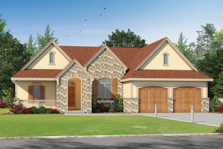 House Plan House Plan #24173 Front Elevation 