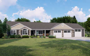 Country Plan: 1,974 Square Feet, 3 Bedrooms, 2.5 Bathrooms - 5032-00006