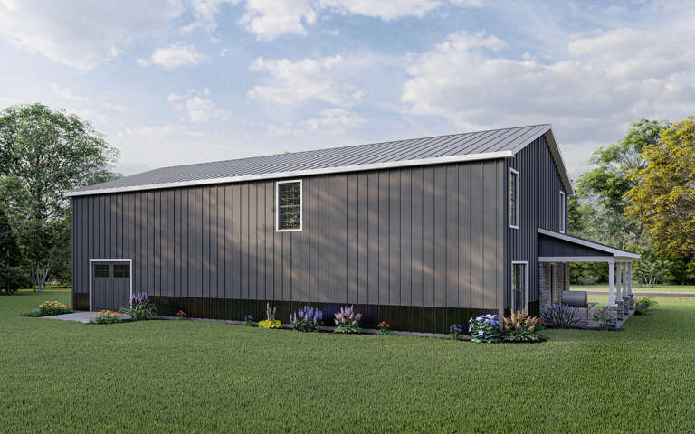 Barn Plan: 2,160 Square Feet, 4 Bedrooms, 2.5 Bathrooms - 5032-00010