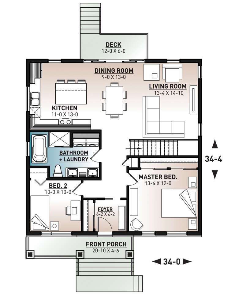 House Plan House Plan #24237 Drawing 1