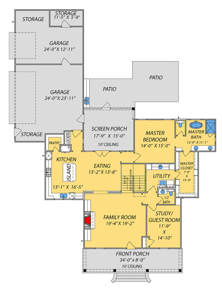 House Plan House Plan #24238 Drawing 1