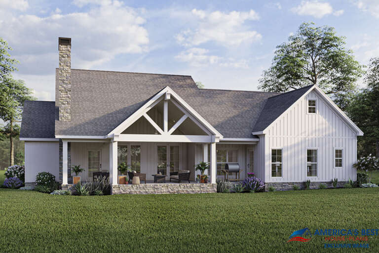 Modern Farmhouse Plan: 2,031 Square Feet, 3 Bedrooms, 2.5 Bathrooms ...