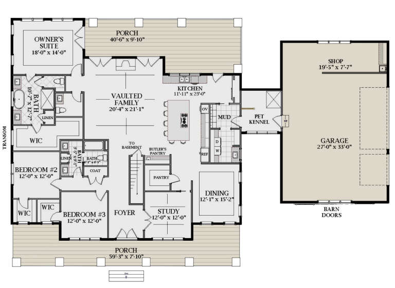 House Plan House Plan #24287 Drawing 1
