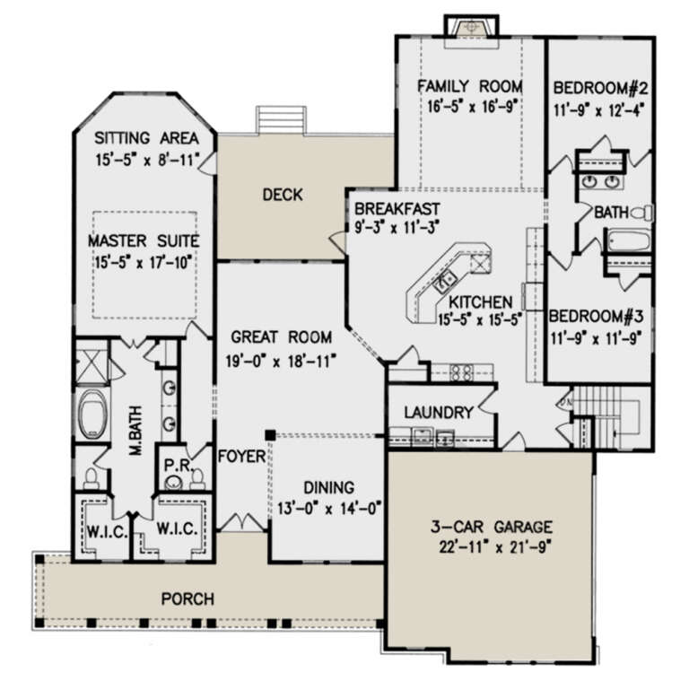 House Plan House Plan #24371 Drawing 1