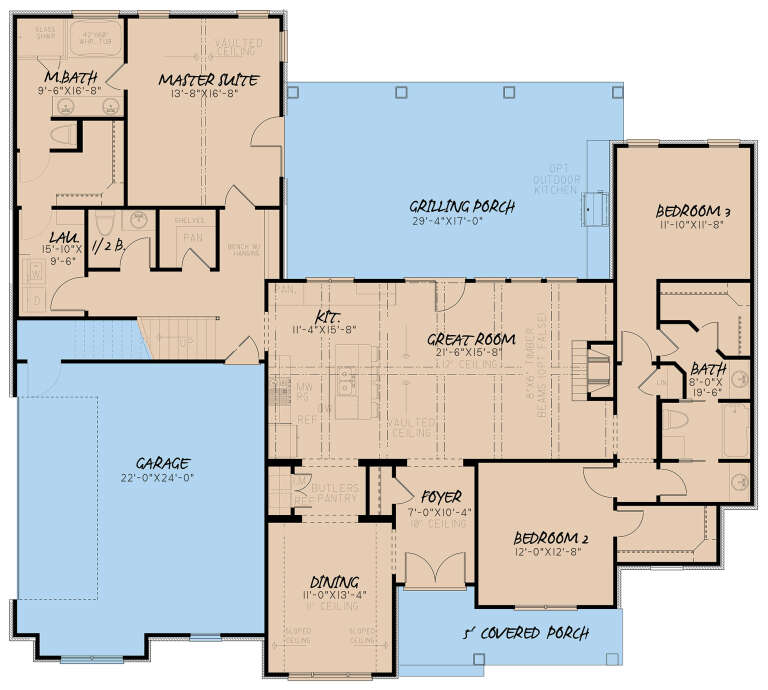 House Plan House Plan #24462 Drawing 1