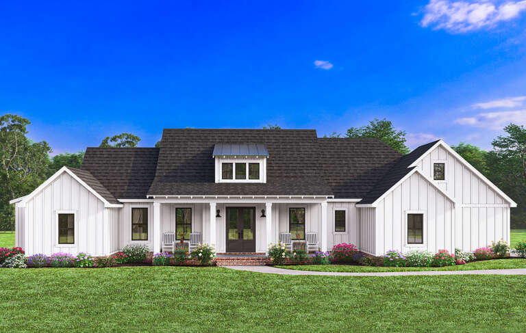 Modern Farmhouse Plan: 1,954 Square Feet, 3 Bedrooms, 2.5 Bathrooms ...