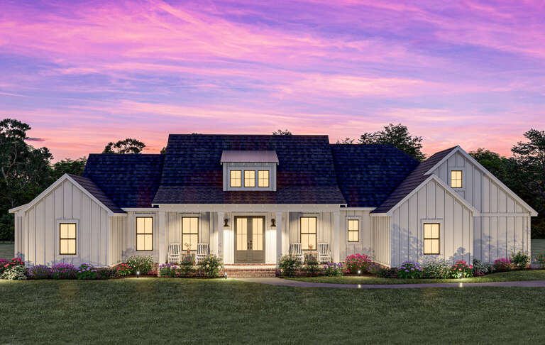 Modern Farmhouse Plan: 1,954 Square Feet, 3 Bedrooms, 2.5 Bathrooms ...