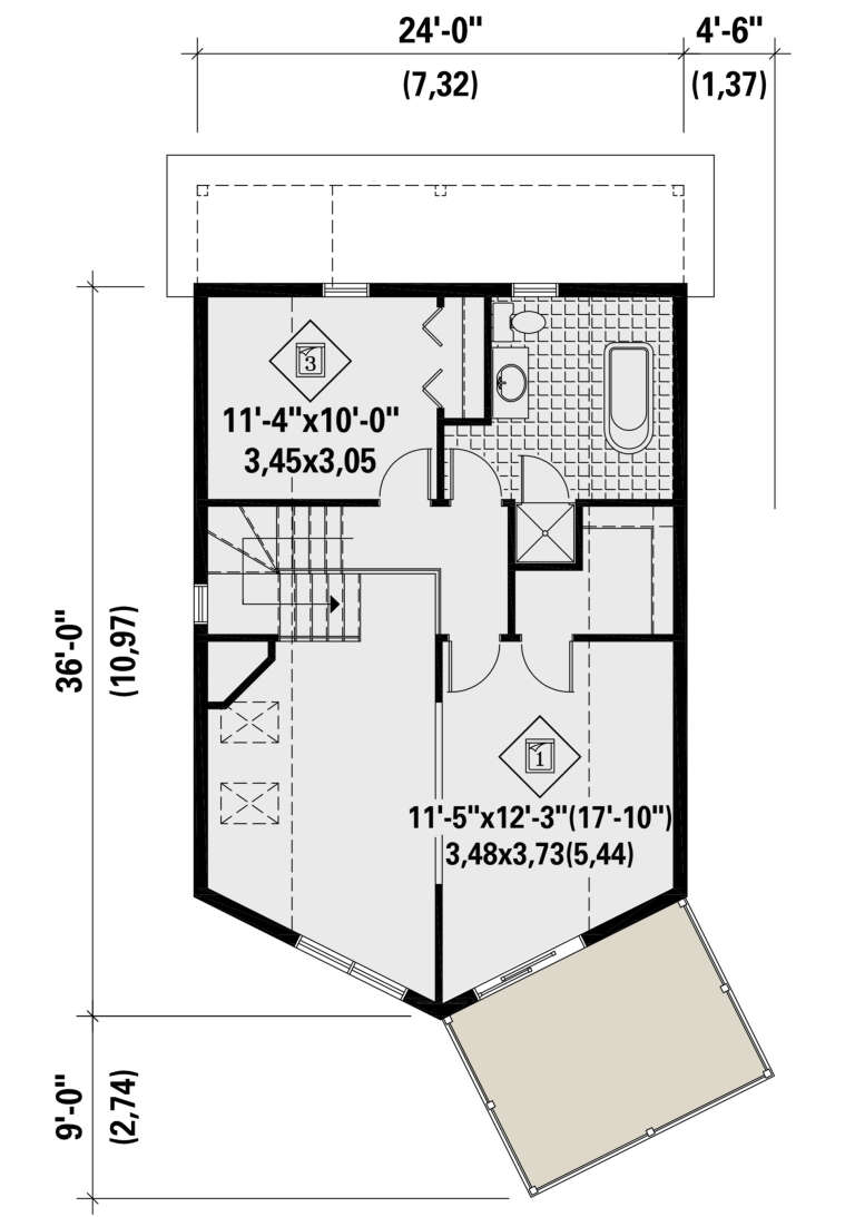 House Plan House Plan #24554 Drawing 2