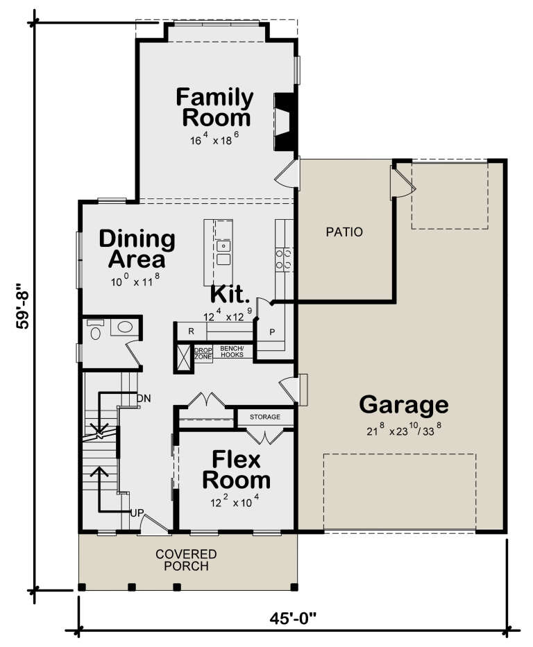 Modern Farmhouse Plan: 2,448 Square Feet, 4 Bedrooms, 3.5 Bathrooms ...