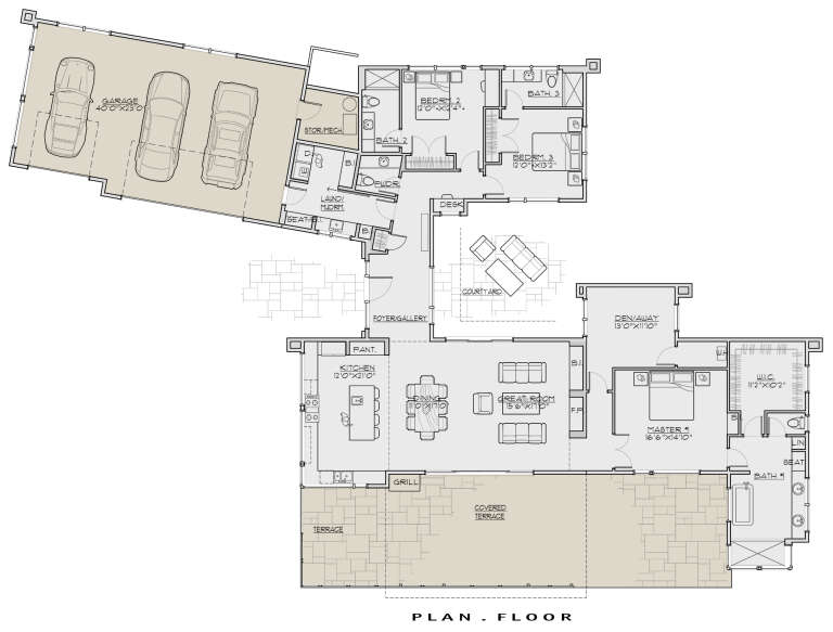 House Plan House Plan #24593 Drawing 1