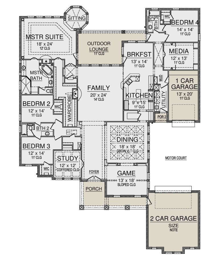 House Plan House Plan #24724 Drawing 1