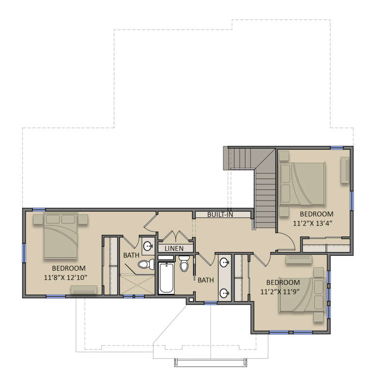 Modern Farmhouse Plan: 2,569 Square Feet, 4 Bedrooms, 3.5 Bathrooms ...