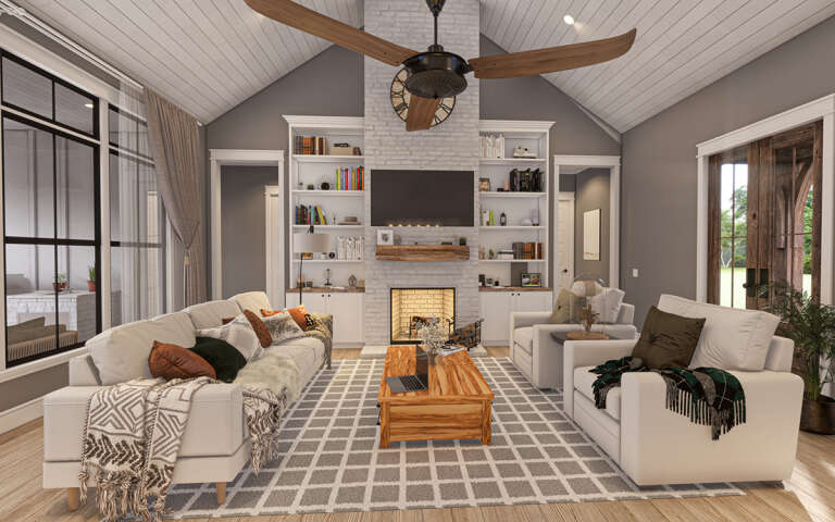 Modern Farmhouse Plan: 2,520 Square Feet, 3 Bedrooms, 2.5 Bathrooms ...