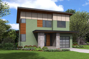 Modern Plan: 3,454 Square Feet, 4 Bedrooms, 3.5 Bathrooms - 2559-00980