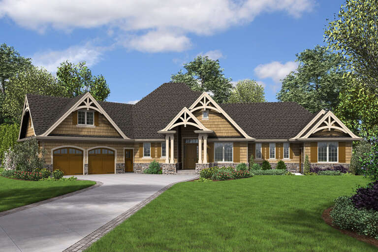 House Plan House Plan #24827 Front Elevation 