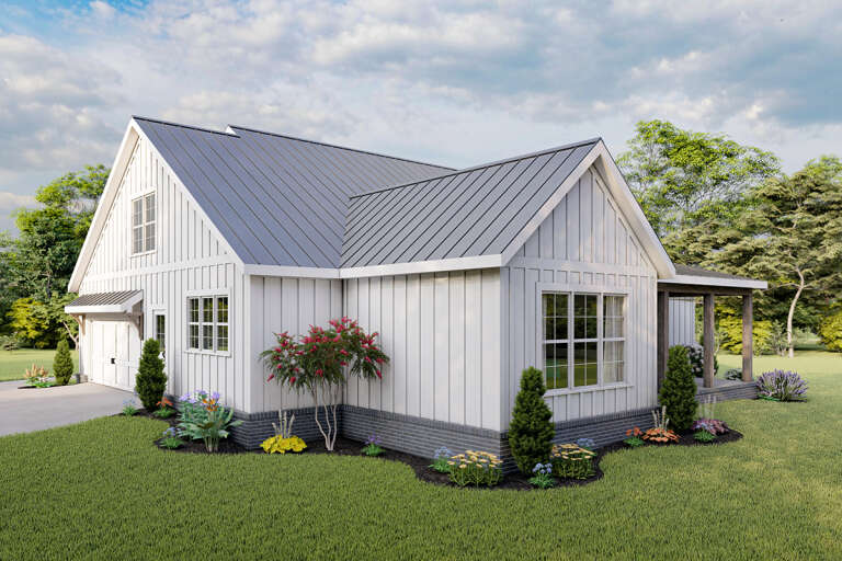 Modern Farmhouse Plan: 2,045 Square Feet, 3 Bedrooms, 2 Bathrooms - 009 ...