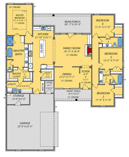 Main Floor for House Plan #9279-00028