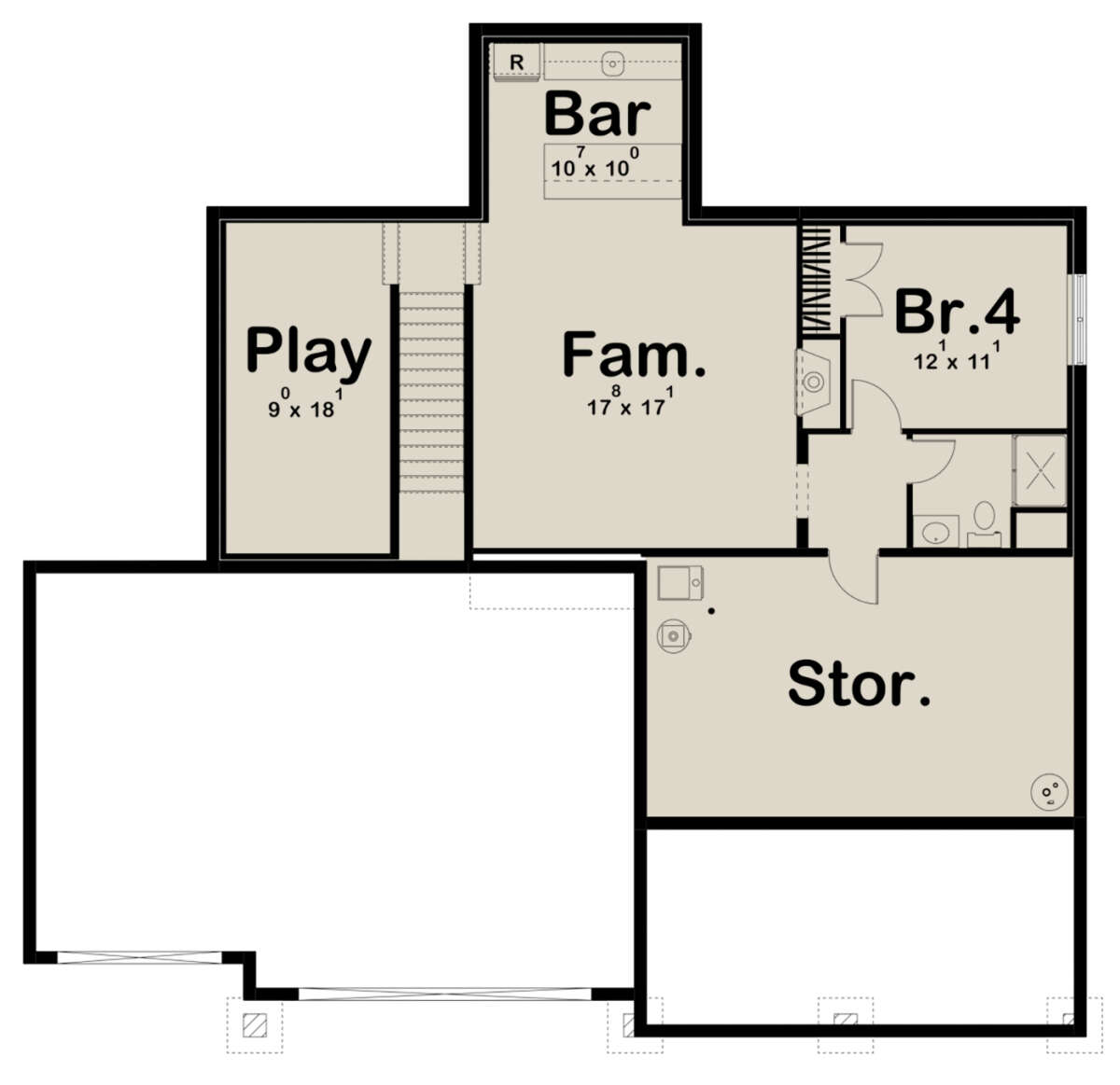 Modern Farmhouse Plan: 3,385 Square Feet, 4 Bedrooms, 5 Bathrooms ...