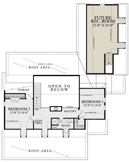 Second Floor for House Plan #7922-00243
