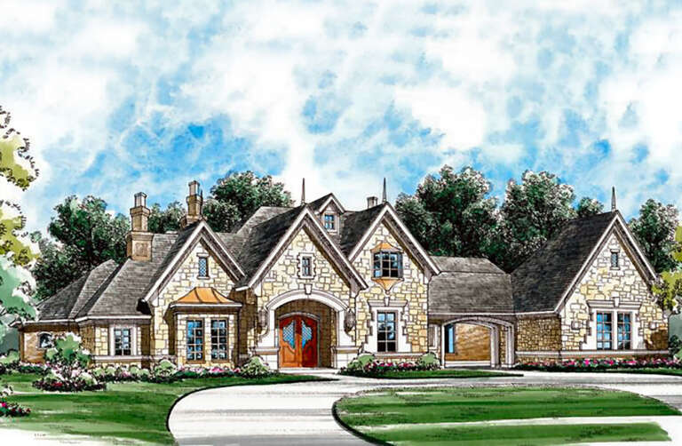 House Plan House Plan #25221 Front Elevation 