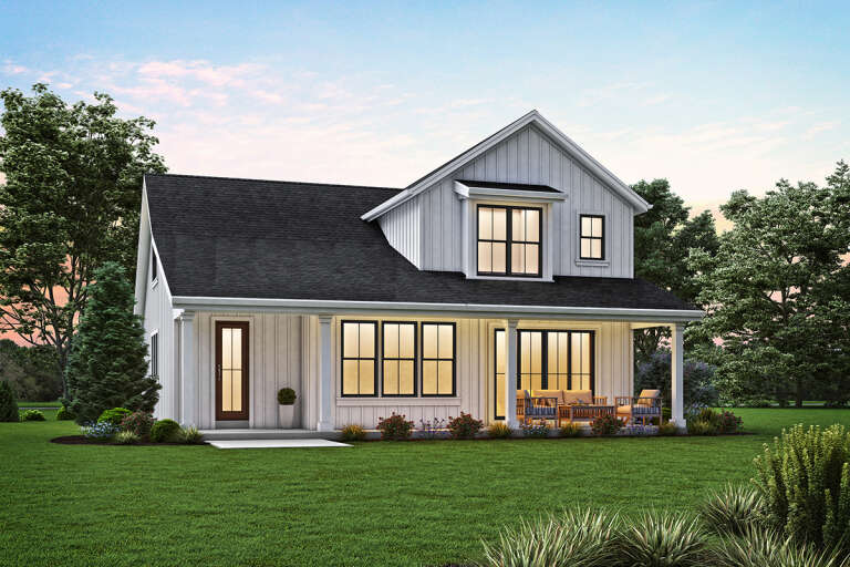 Modern Farmhouse Plan: 2,055 Square Feet, 4 Bedrooms, 3 Bathrooms ...