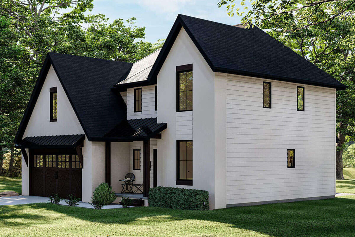 Modern Farmhouse Plan: 2,056 Square Feet, 3 Bedrooms, 2.5 Bathrooms ...