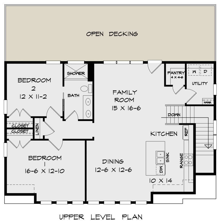 Craftsman Plan: 1,743 Square Feet, 2 Bedrooms, 2 Bathrooms - 1020-00121