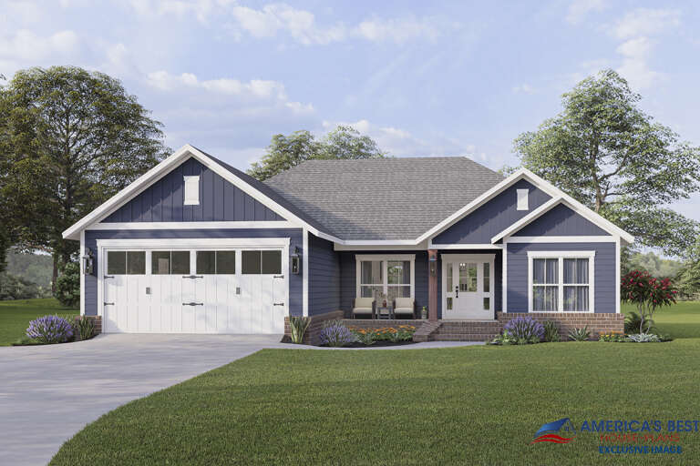 House Plan House Plan #25481 Front Elevation 
