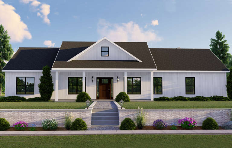 House Plan House Plan #25518 Front Elevation 