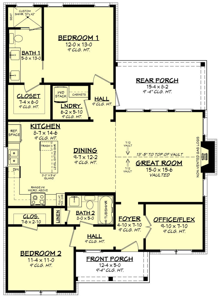 Modern Farmhouse Plan: 976 Square Feet, 2-4 Bedrooms, 2 Bathrooms