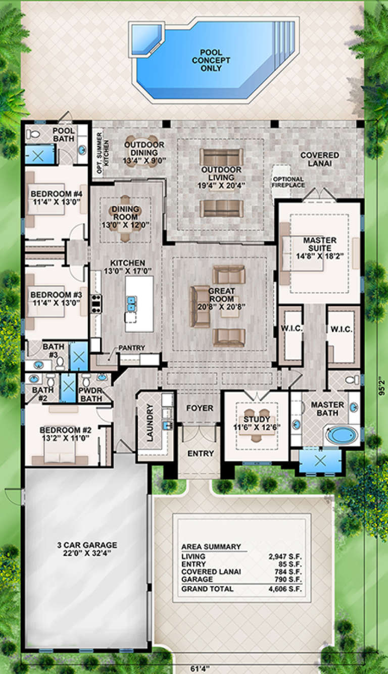 House Plan House Plan #25586 Drawing 1