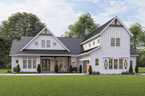 Modern Farmhouse Plan: 3,670 Square Feet, 4 Bedrooms, 4.5 Bathrooms ...