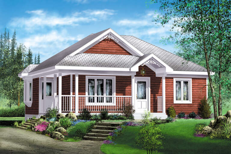 House Plan House Plan #25742 Front Elevation 