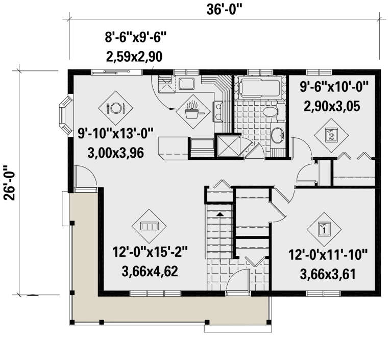 House Plan House Plan #25742 Drawing 1