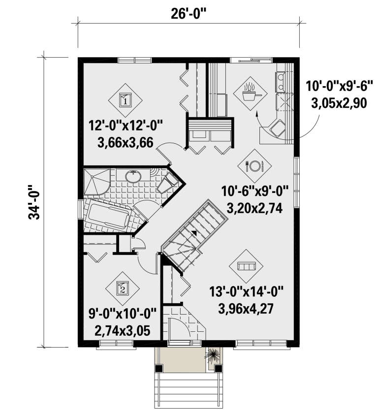 House Plan House Plan #25744 Drawing 1
