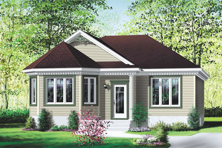 House Plan House Plan #25766 Front Elevation 