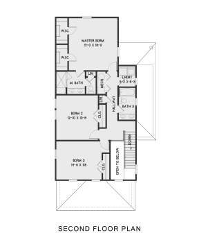 Bungalow Plan: 2,173 Square Feet, 4 Bedrooms, 2.5 Bathrooms - 2559-00427