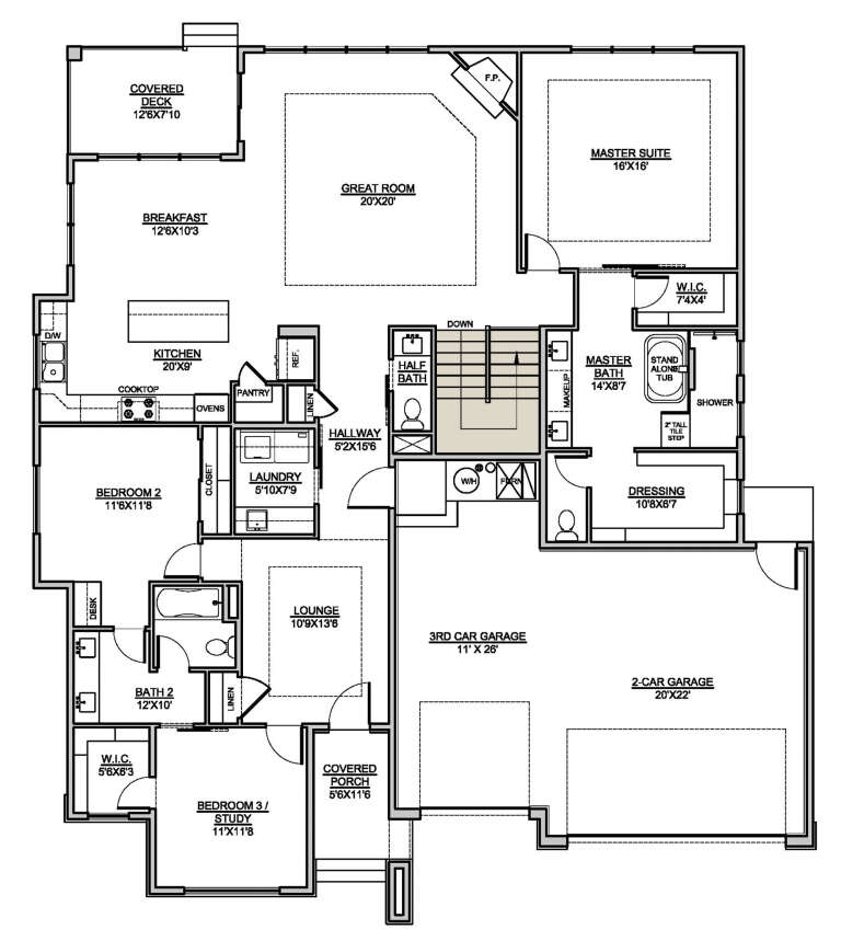 House Plan House Plan #25837 Drawing 2