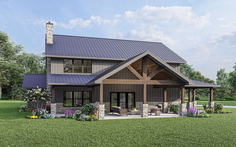 Barn Plan: 2,765 Square Feet, 3 Bedrooms, 3 Bathrooms - 5032-00119