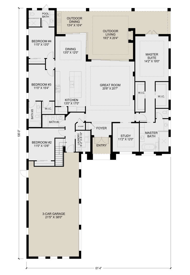 House Plan House Plan #25886 Drawing 1
